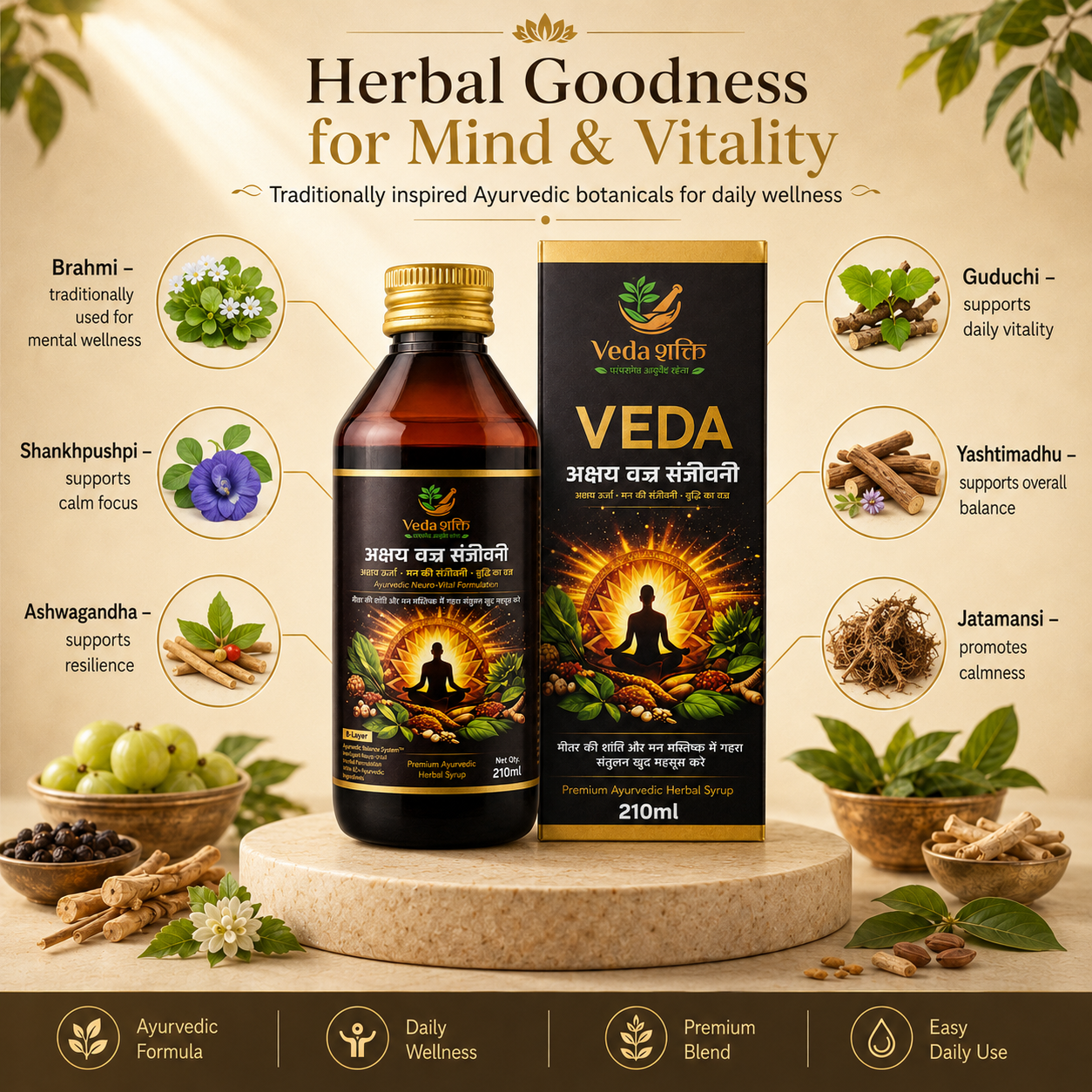 Veda Akshaj Vraj sanjeevani (210 ml )